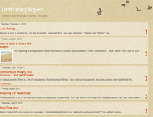 Tablet Screenshot of drmommyreport.blogspot.com