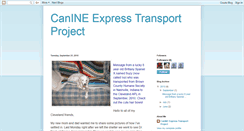 Desktop Screenshot of canineexpress.blogspot.com