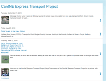 Tablet Screenshot of canineexpress.blogspot.com