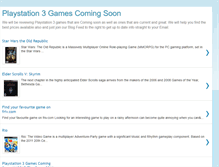 Tablet Screenshot of playstation3gamescomingsoon.blogspot.com