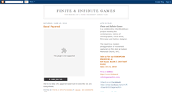 Desktop Screenshot of finiteandinfinitegames.blogspot.com