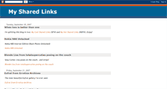 Desktop Screenshot of mysharedlinks.blogspot.com