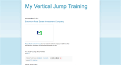 Desktop Screenshot of my-vertical-jump-training.blogspot.com