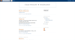Desktop Screenshot of czas-wolny-poznan.blogspot.com