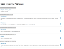 Tablet Screenshot of czas-wolny-poznan.blogspot.com