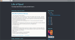 Desktop Screenshot of lifeofspud.blogspot.com