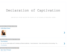 Tablet Screenshot of declarationofcaptivation.blogspot.com