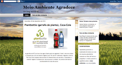 Desktop Screenshot of meioambienteagradece.blogspot.com