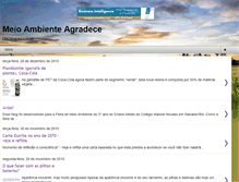 Tablet Screenshot of meioambienteagradece.blogspot.com