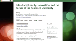 Desktop Screenshot of interdisciplinarityseminar.blogspot.com