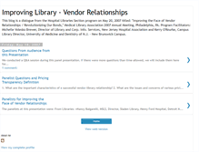 Tablet Screenshot of library-vendor-relations.blogspot.com