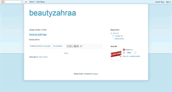 Desktop Screenshot of beautyzahraa.blogspot.com