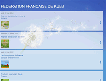 Tablet Screenshot of federationfrancaisedekubb.blogspot.com