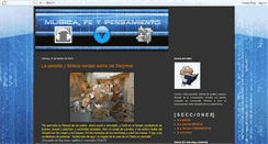 Desktop Screenshot of musicafeypensamiento-fe.blogspot.com