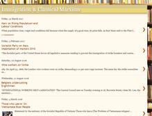 Tablet Screenshot of classicalmarxismvsimmigration.blogspot.com