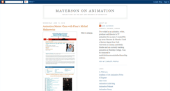 Desktop Screenshot of mayersononanimation.blogspot.com