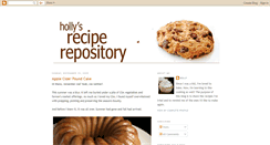 Desktop Screenshot of hollysreciperepository.blogspot.com