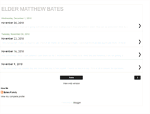 Tablet Screenshot of elder-matthew-bates.blogspot.com