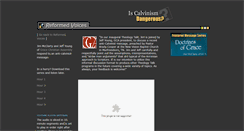 Desktop Screenshot of iscalvinismdangerous.blogspot.com