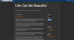 Desktop Screenshot of lifecanbebeautifulattimes.blogspot.com