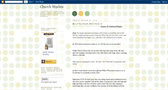 Desktop Screenshot of churchstudies.blogspot.com