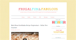 Desktop Screenshot of frugalfunandfabulous.blogspot.com