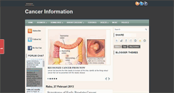 Desktop Screenshot of mycancer-information.blogspot.com