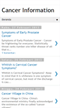 Mobile Screenshot of mycancer-information.blogspot.com