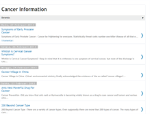 Tablet Screenshot of mycancer-information.blogspot.com