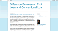 Desktop Screenshot of fha-loan-vs-conventional-loan.blogspot.com