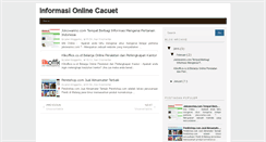 Desktop Screenshot of cacuet.blogspot.com