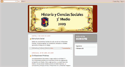 Desktop Screenshot of mundohistoria2009.blogspot.com