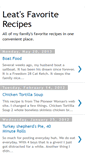 Mobile Screenshot of leatsfavoriterecipes.blogspot.com