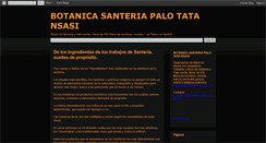 Desktop Screenshot of botanicasanteria.blogspot.com