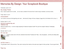Tablet Screenshot of memoriesbydesignyourscrapbookboutique.blogspot.com