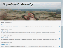 Tablet Screenshot of barefootbrevity.blogspot.com