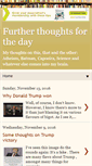 Mobile Screenshot of furtherthoughtsfortheday.blogspot.com