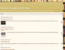 Tablet Screenshot of furtherthoughtsfortheday.blogspot.com