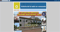 Desktop Screenshot of historiadelaradioenvenezuela.blogspot.com