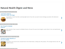 Tablet Screenshot of naturalhealthdigestandnews.blogspot.com