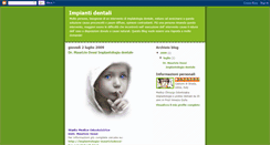 Desktop Screenshot of mauriziodossiimplantologia.blogspot.com