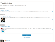 Tablet Screenshot of listinista.blogspot.com