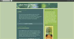 Desktop Screenshot of lifeinwebster.blogspot.com