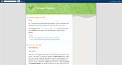 Desktop Screenshot of kruegerdesigns.blogspot.com