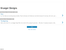 Tablet Screenshot of kruegerdesigns.blogspot.com
