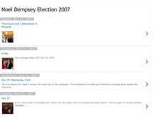 Tablet Screenshot of noeldempseyelection2007.blogspot.com