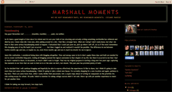 Desktop Screenshot of marshallmoments.blogspot.com