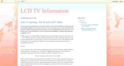 Desktop Screenshot of lcd-tv-info.blogspot.com