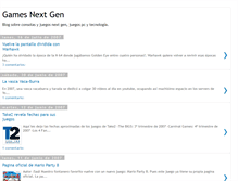 Tablet Screenshot of gamesnextgen.blogspot.com