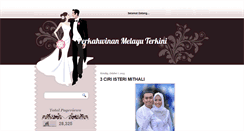 Desktop Screenshot of perkahwinanmelayukini.blogspot.com